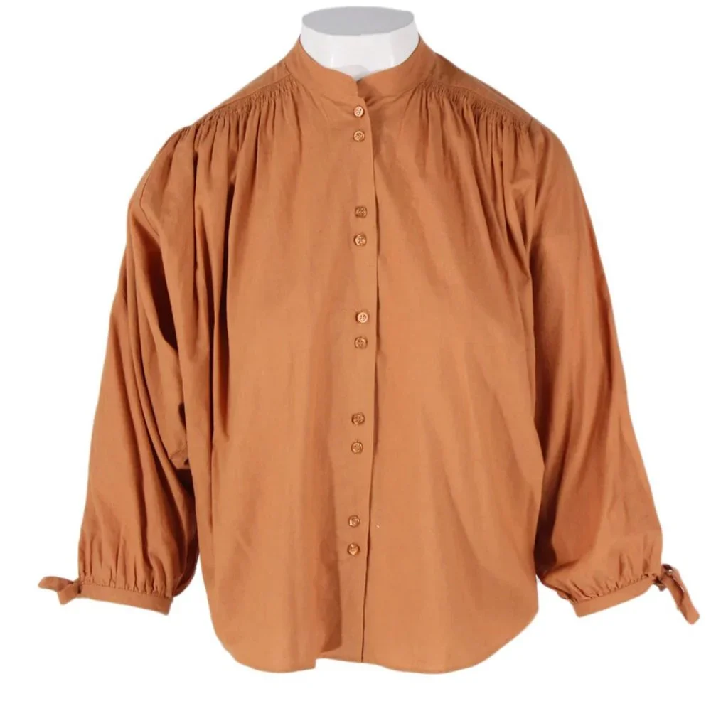 Doen O'Keefe Top in Spice brown Small - Picture 2 of 6
